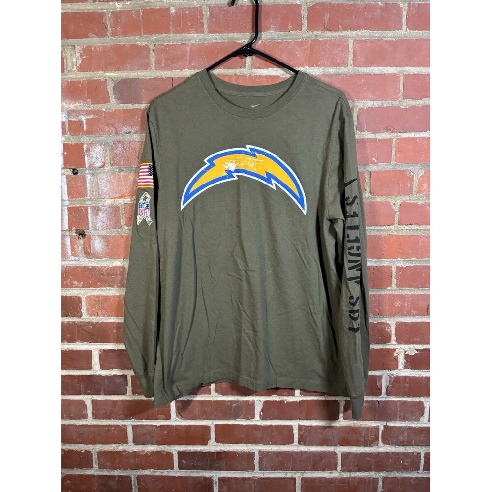 Los Angeles Chargers Nike Salute to Service Long Sleeve Shirt Mens Large